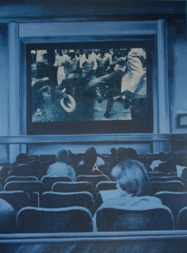 Serigrafia Monory - USA 76 - Movies