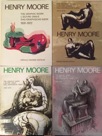 Livro Ilustrado Moore - Catalogue Raisonné of Henry Moore Graphic Work 1931 - 1984 (4 Volume Set)