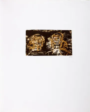 Litografia Moore - La Poesie: Two Heads (C. 318)