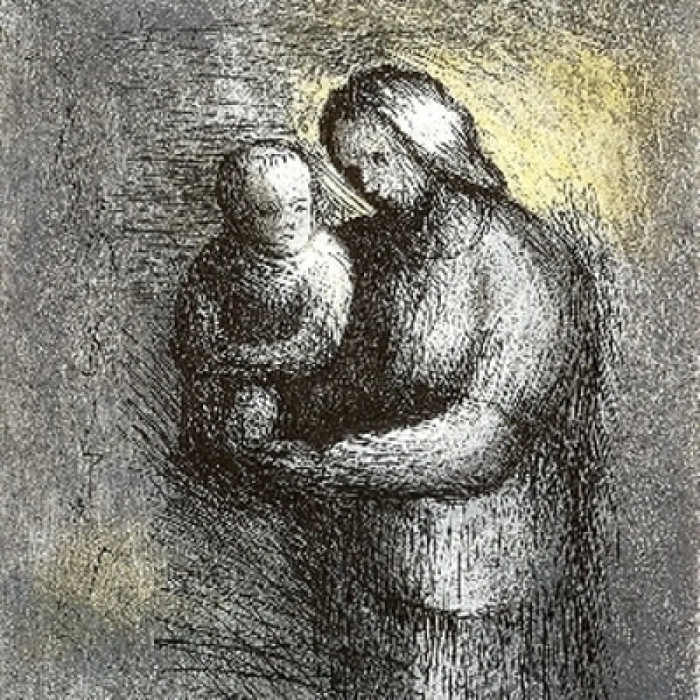 Água-Forte E Água-Tinta Moore - Mother & Child I