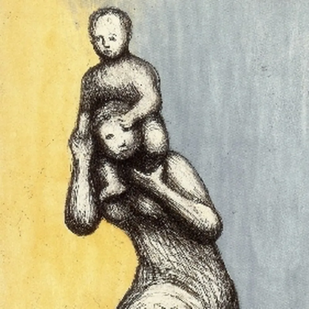 Água-Forte E Água-Tinta Moore - Mother & Child VIII