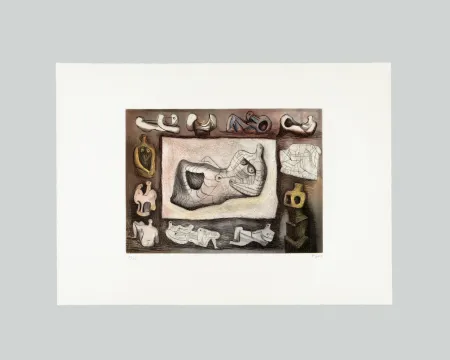 Gravura Moore - Sculptural ideas (tav. 5)