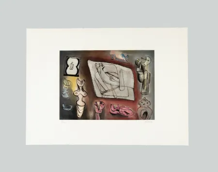 Gravura Moore - Sculptural ideas (tav. 7)