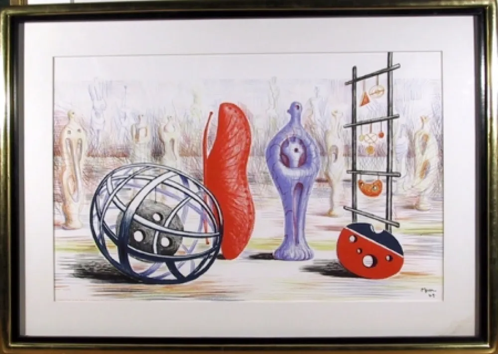 Litografia Moore - Sculptural Objects