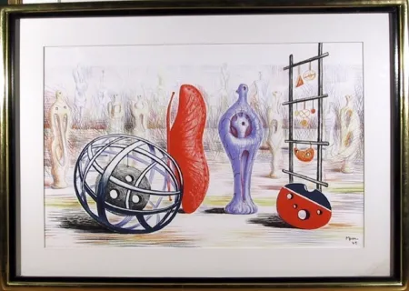 Litografia Moore - Sculptural Objects