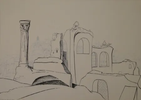 Monotipia Moos - Römische Erinnerung