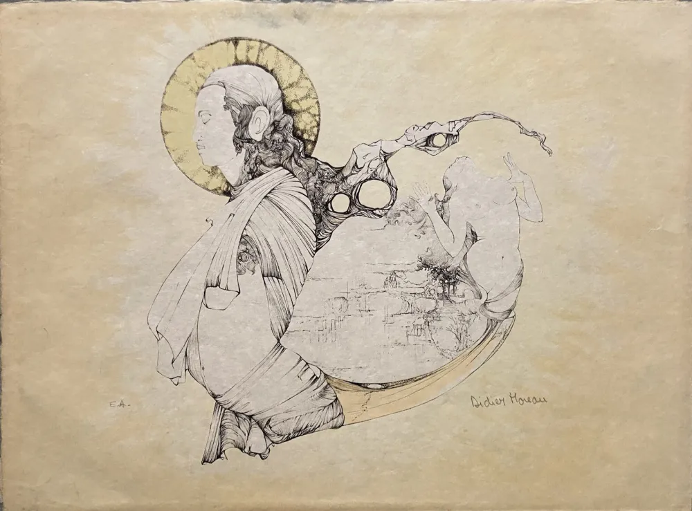 Litografia Moreau - L'Amour