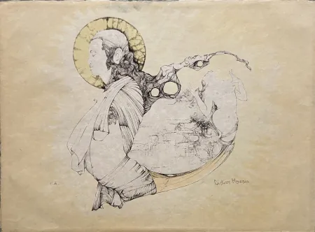 Litografia Moreau - L'Amour