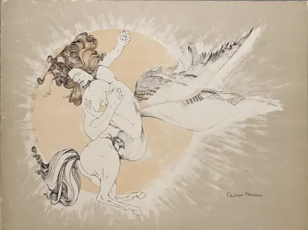 Litografia Moreau - L'Amour