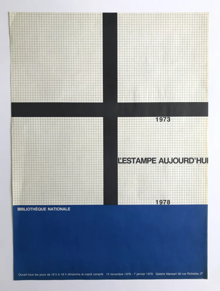 Cartaz Morellet - Bibliothèque nationale / L'estampe aujourd'hui : 1973-1978