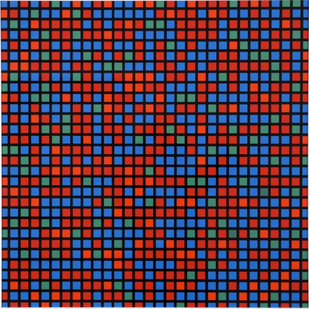 Múltiplo Morellet - Chartres bleu rouge