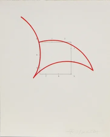 Litografia Morellet - SYSTEMES, HASARD ET TELEPHONE