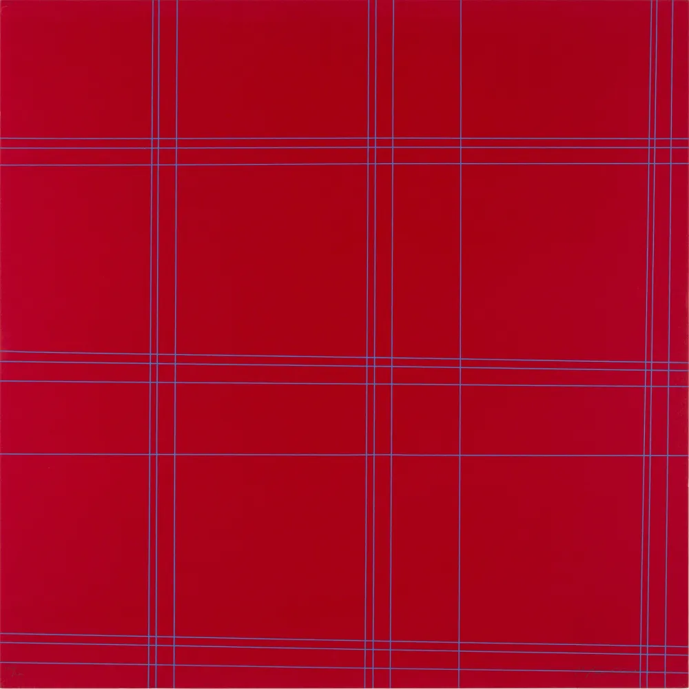 Litografia Morellet - TWO PATTERNS OF PERPENDICULAR LINES - EXACTA FROM CONSTRUCTIVISM TO SYSTEMATIC ART 1918-1985
