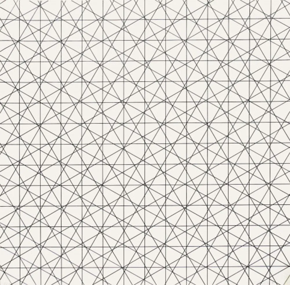 Litografia Morellet - Untitled