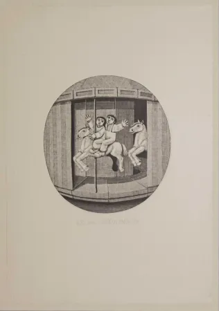 Xilogravura Morena - Il cavallo bianco