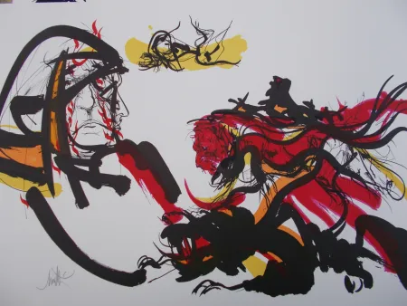 Litografia Moretti - Monstre,Peste,Ulcére