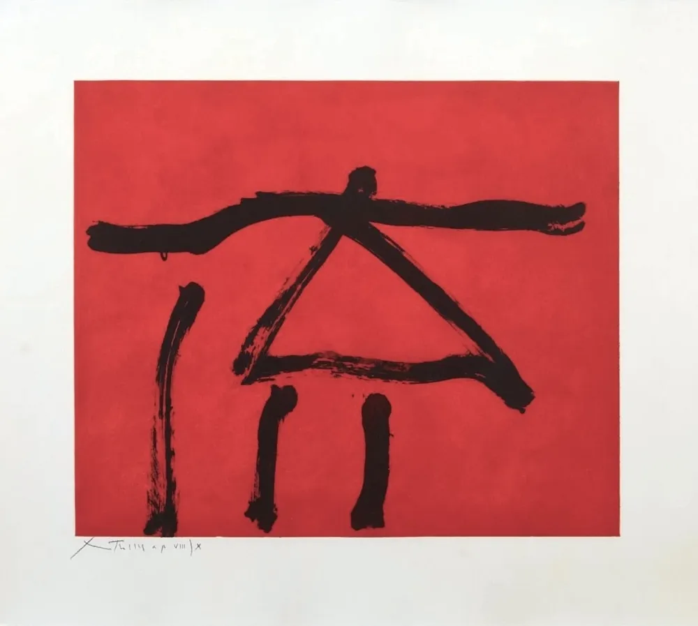 Água-Forte E Água-Tinta Motherwell - Dance III (Red)