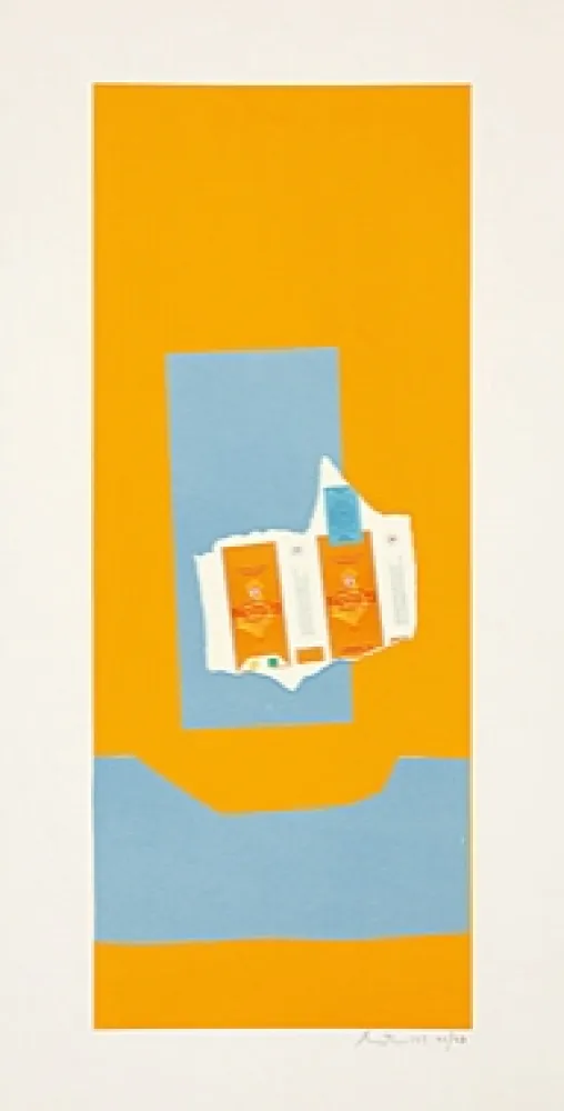 Litografia Motherwell - Harvest, with Blue Shadow