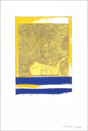 Litografia Motherwell - Mediterranean (State II Yellow)