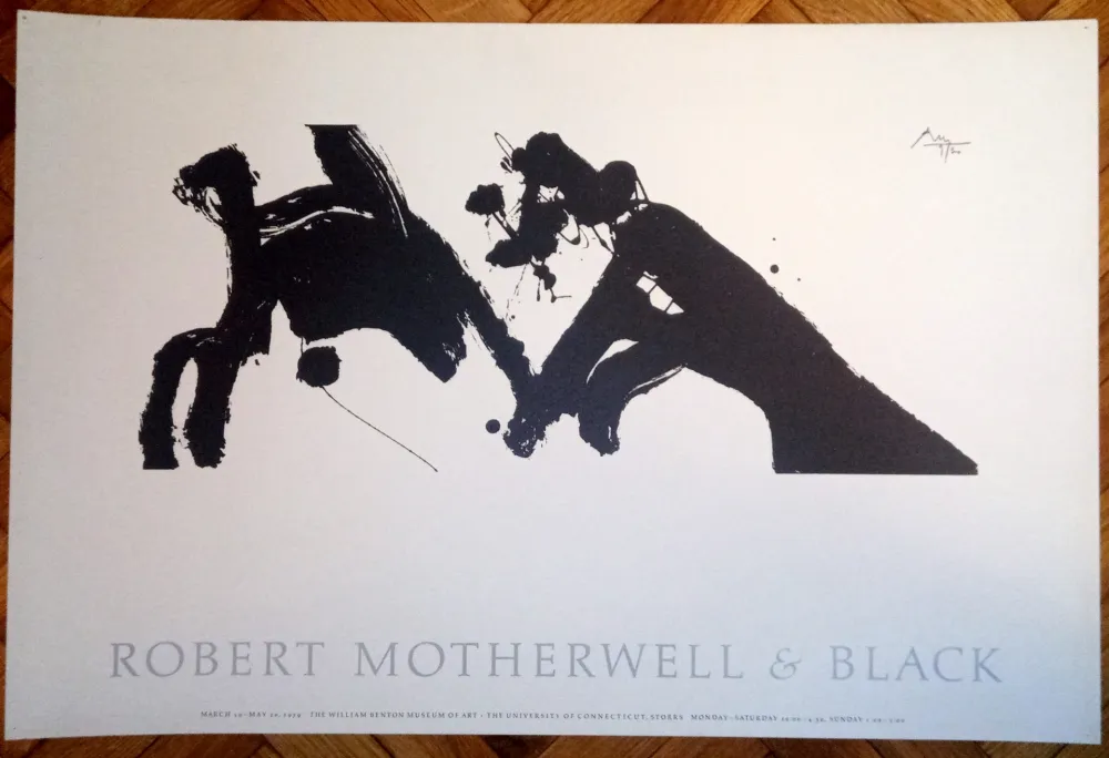 Cartaz Motherwell - Robert Motherwell & Black