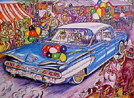 Litografia Motswai - Cadillac