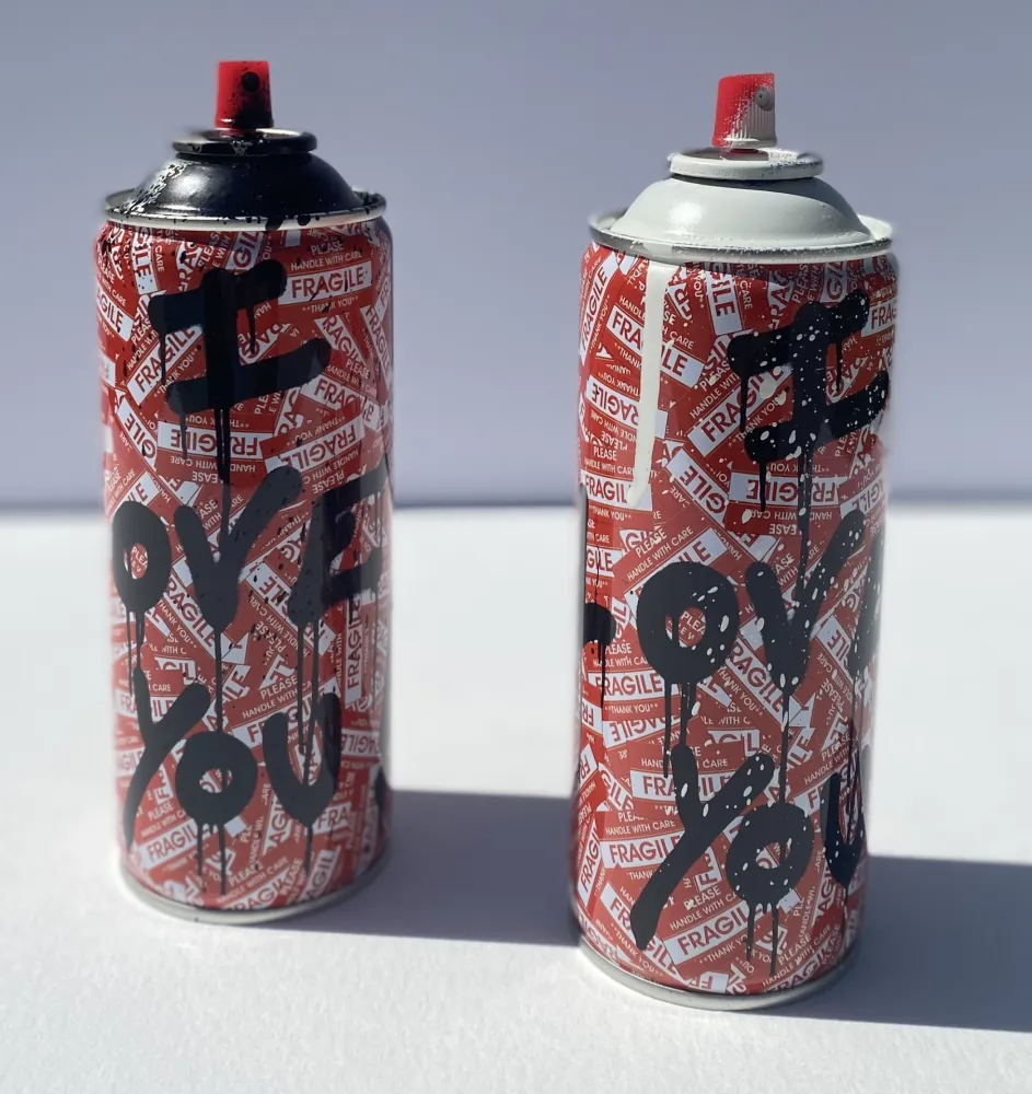 Sem Técnica Mr. Brainwash - 2 I Love You Spray Cans