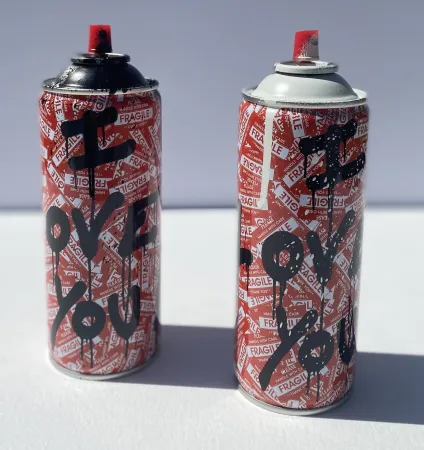 Sem Técnica Mr. Brainwash - 2 I Love You Spray Cans