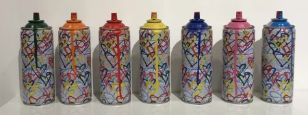 Sem Técnica Mr. Brainwash - 7 Heart Spray Cans