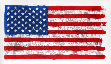 Múltiplo Mr Brainwash - American flag