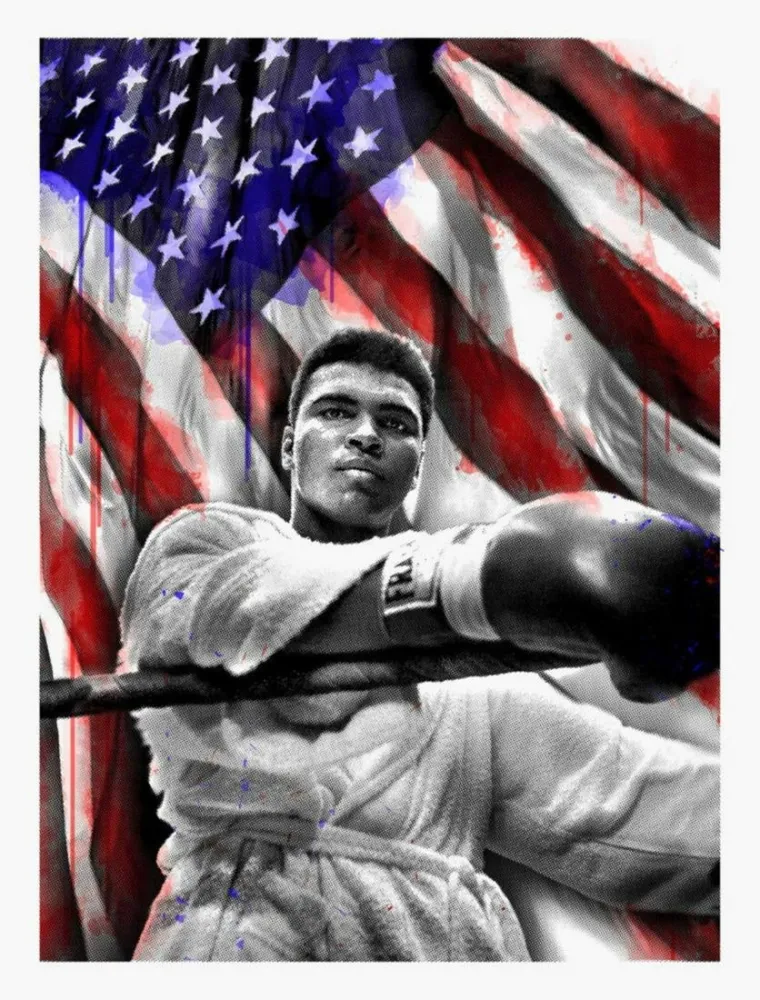 Múltiplo Mr Brainwash - American Hero (Ali)