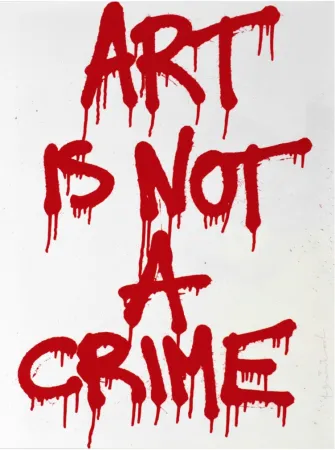 Serigrafia Mr Brainwash - Art is not a Crime