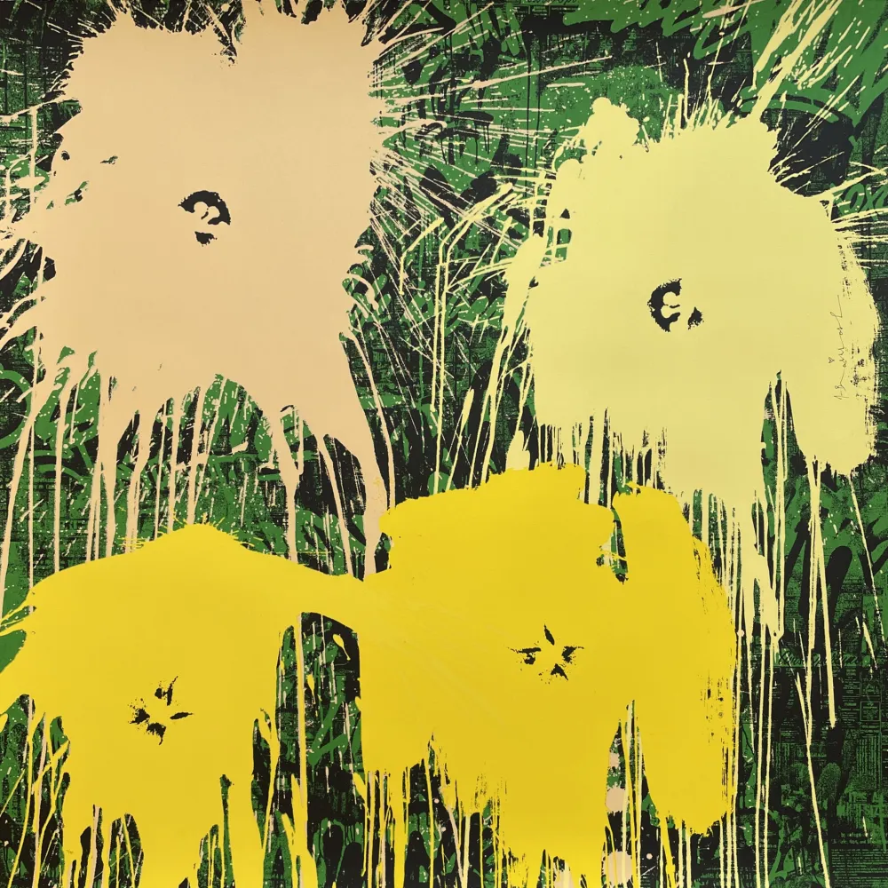 Serigrafia Mr. Brainwash - Flowarh$ - II (B)