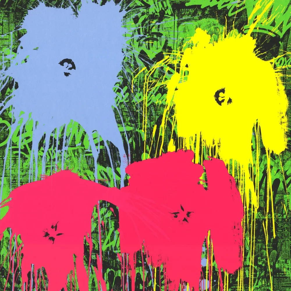 Serigrafia Mr Brainwash - Flowarh$ - II (D)