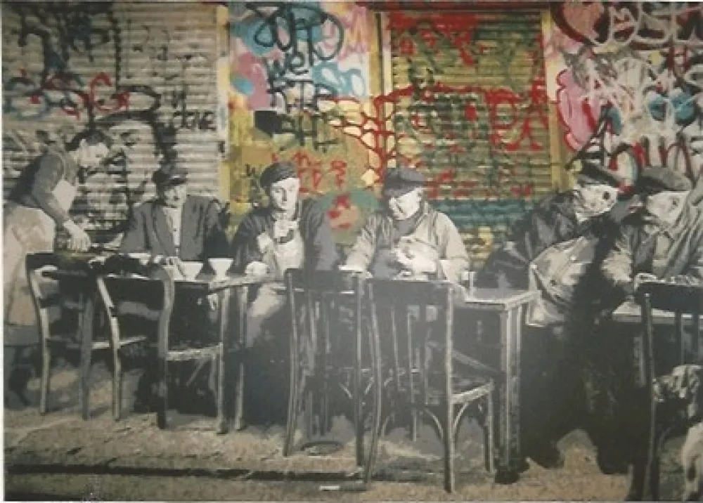 Serigrafia Mr. Brainwash - Le Bistro