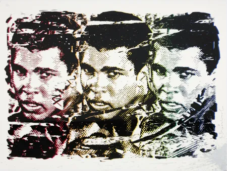 Litografia Mr Brainwash - Mr Brainwash (1966) - Legend Forever - Black - Silkscreen print with artist's intervention using silver dripping technique - 2016