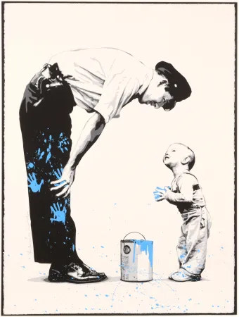 Serigrafia Mr Brainwash - Not Guilty (Blue)