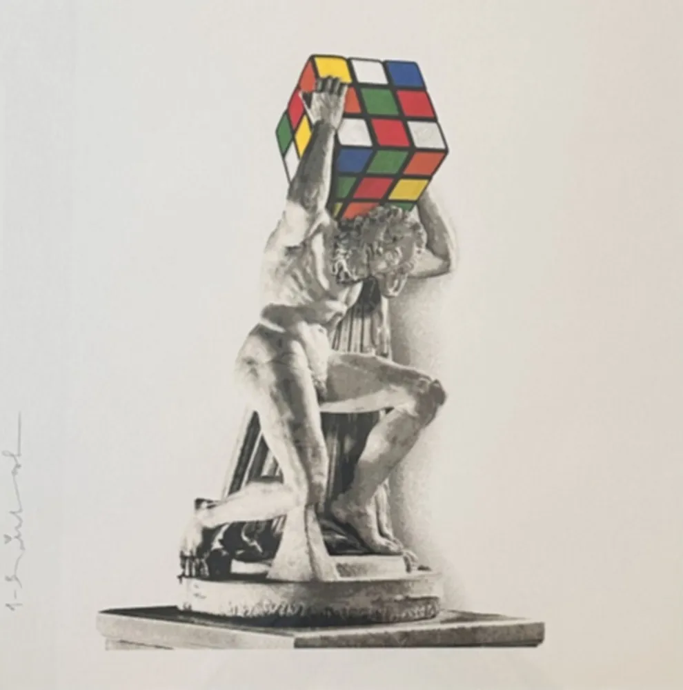 Serigrafia Mr Brainwash - Rubik's Atlas