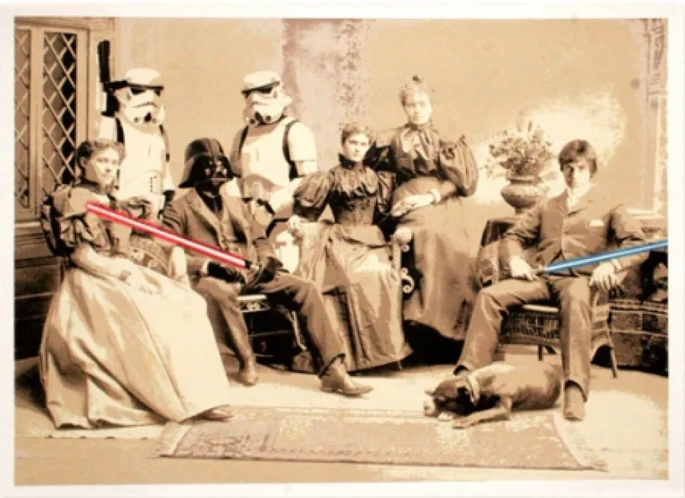 Litografia Mr. Brainwash - Star Wars Reunion