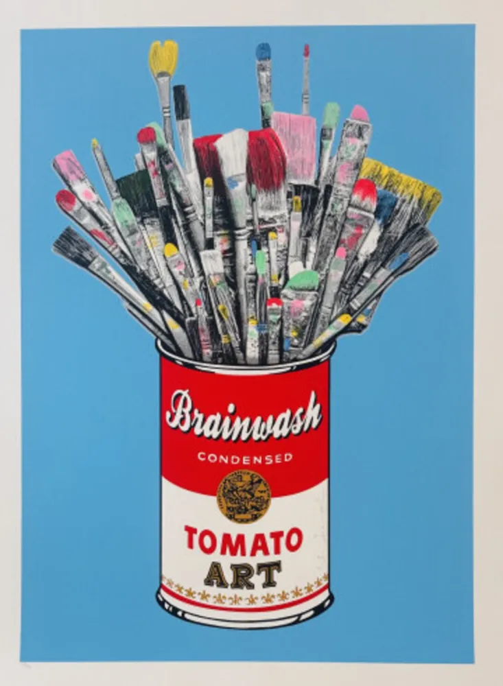 Serigrafia Mr Brainwash - Tomato Pop (Blue)