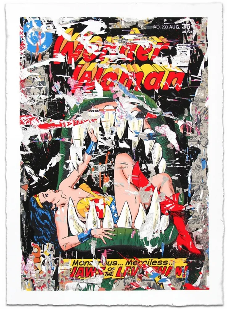 Serigrafia Mr. Brainwash - WONDER WOMAN