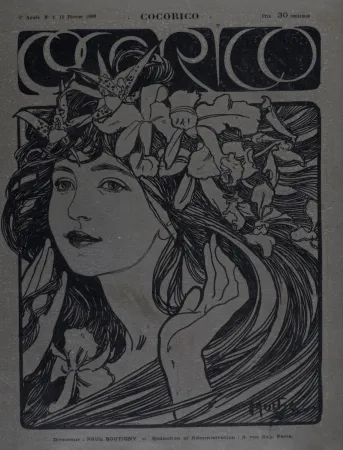 Litografia Mucha - Cocorico, 1899