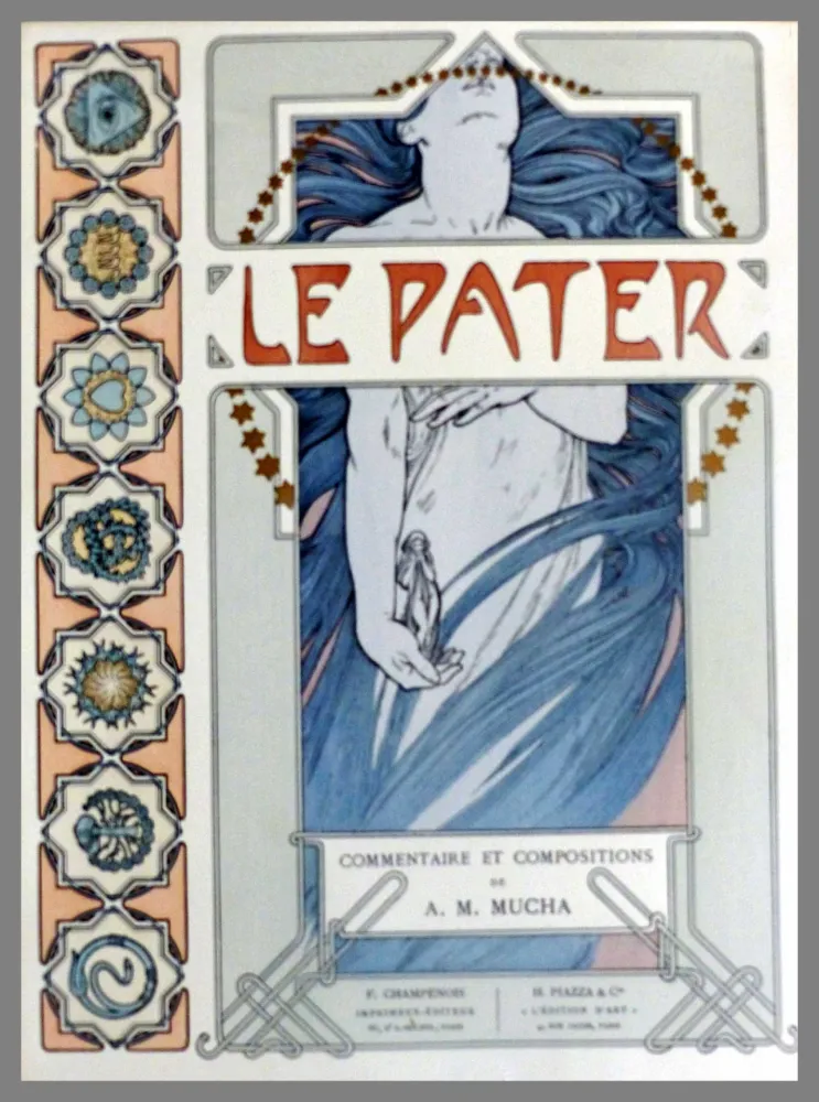 Litografia Mucha - COUVERTURE ORIGINALE LE PATER