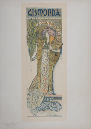 Litografia Mucha - Gismonda - Les Maitres de L’Affiche, 1896