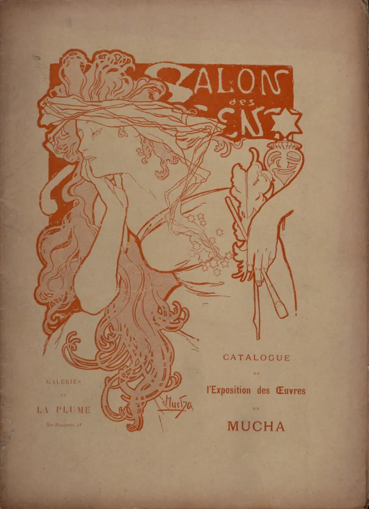 Livro Ilustrado Mucha - Salon des Cent, Exposition de l'œuvre de A. Mucha, 1897