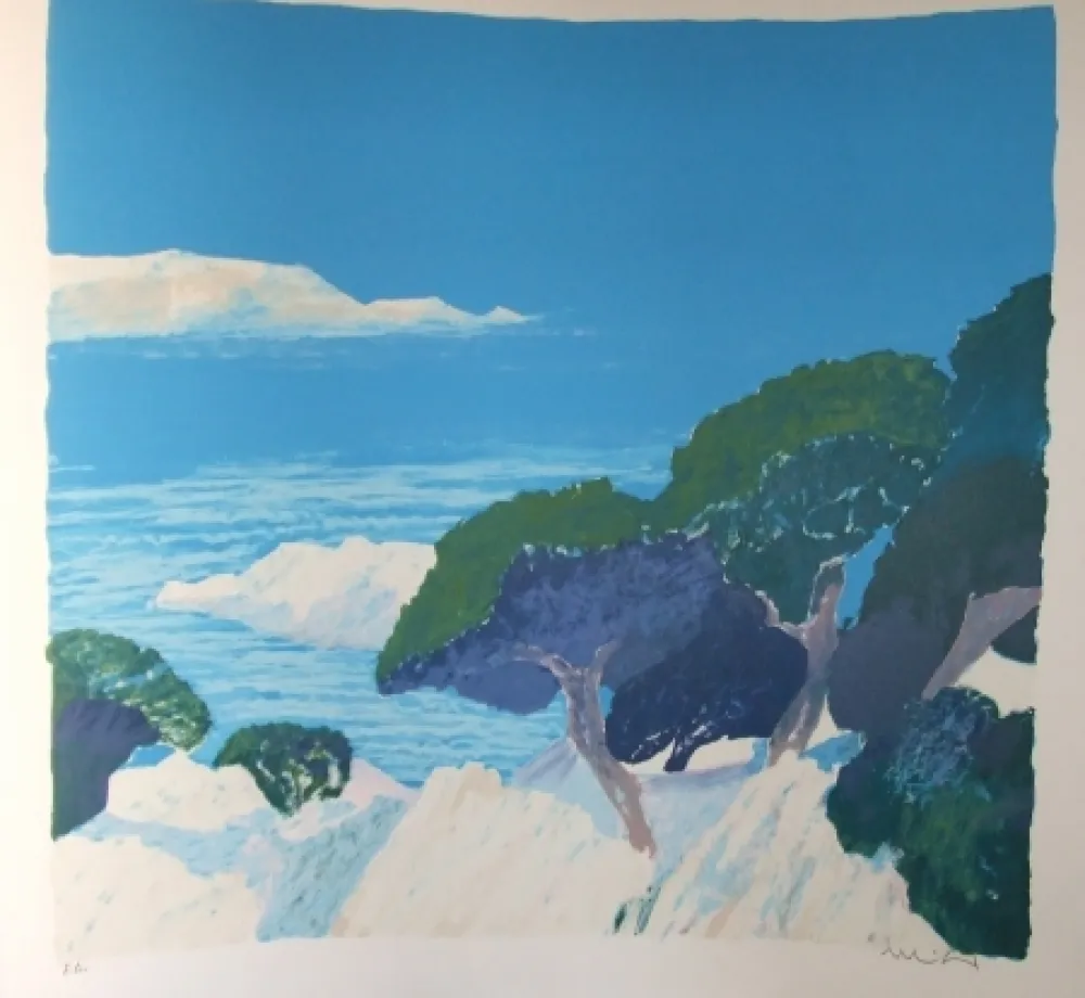 Litografia Muhl - Les iles de Lerens.