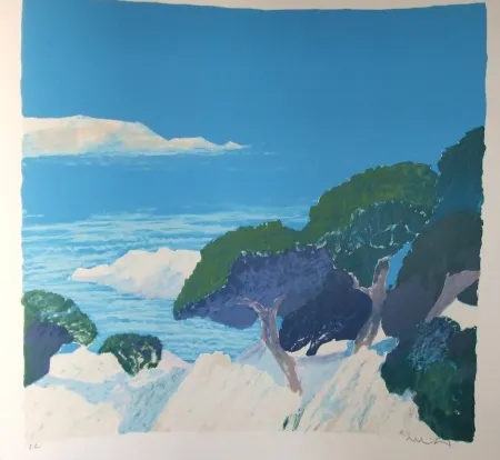 Litografia Muhl - Les iles de Lerens.