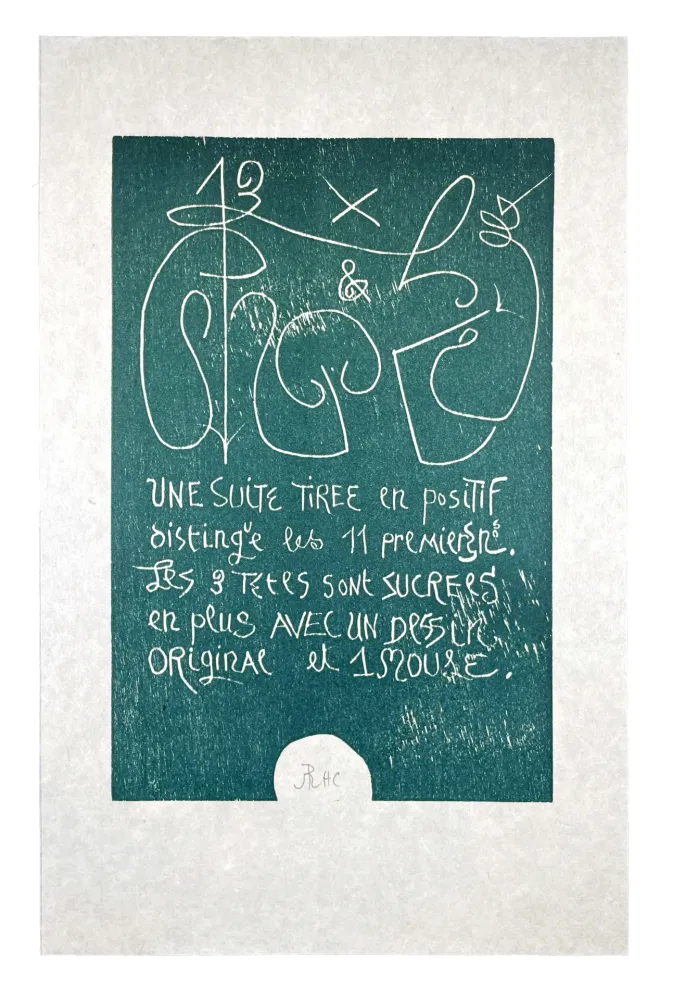 Xilogravura Müller - 13 FOIS ELLE ET MOI - COLOPHON I