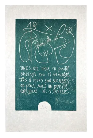 Xilogravura Müller - 13 FOIS ELLE ET MOI - COLOPHON I