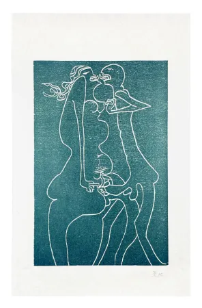 Xilogravura Müller - 13 FOIS ELLE ET MOI - FLAMMES