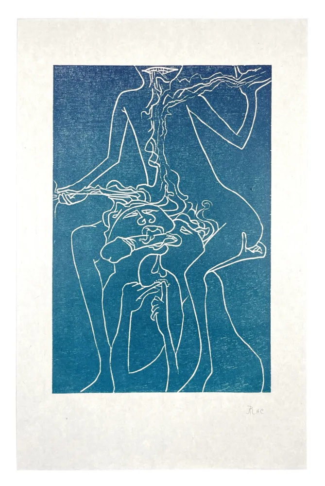 Xilogravura Müller - 13 FOIS ELLE ET MOI - SOEURS